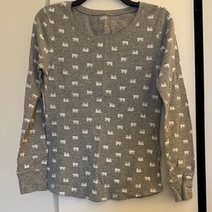 Old Navy Gray Top with Polar Bears
